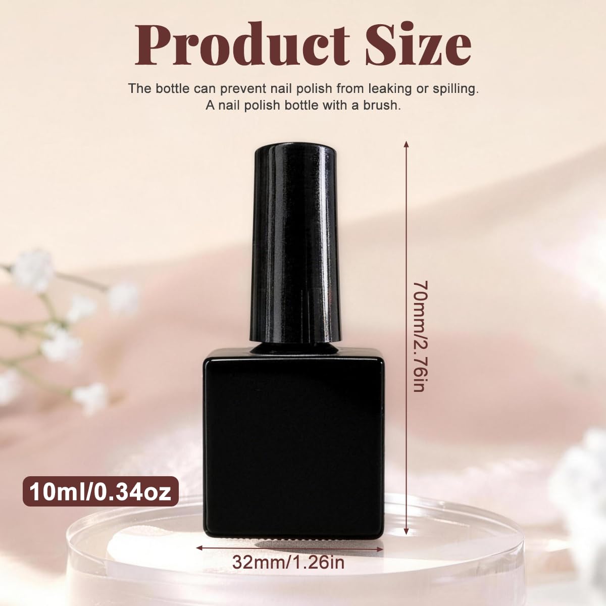 Amazon.co.jp: UPSTORE 6個パック 10ml 空のマニキュアボトル ブラシ